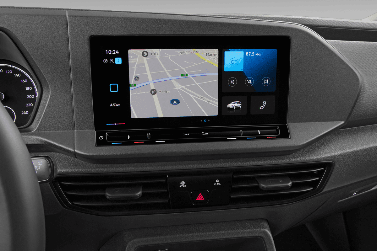 Mittelkonsole eines VW Caddy Cargo