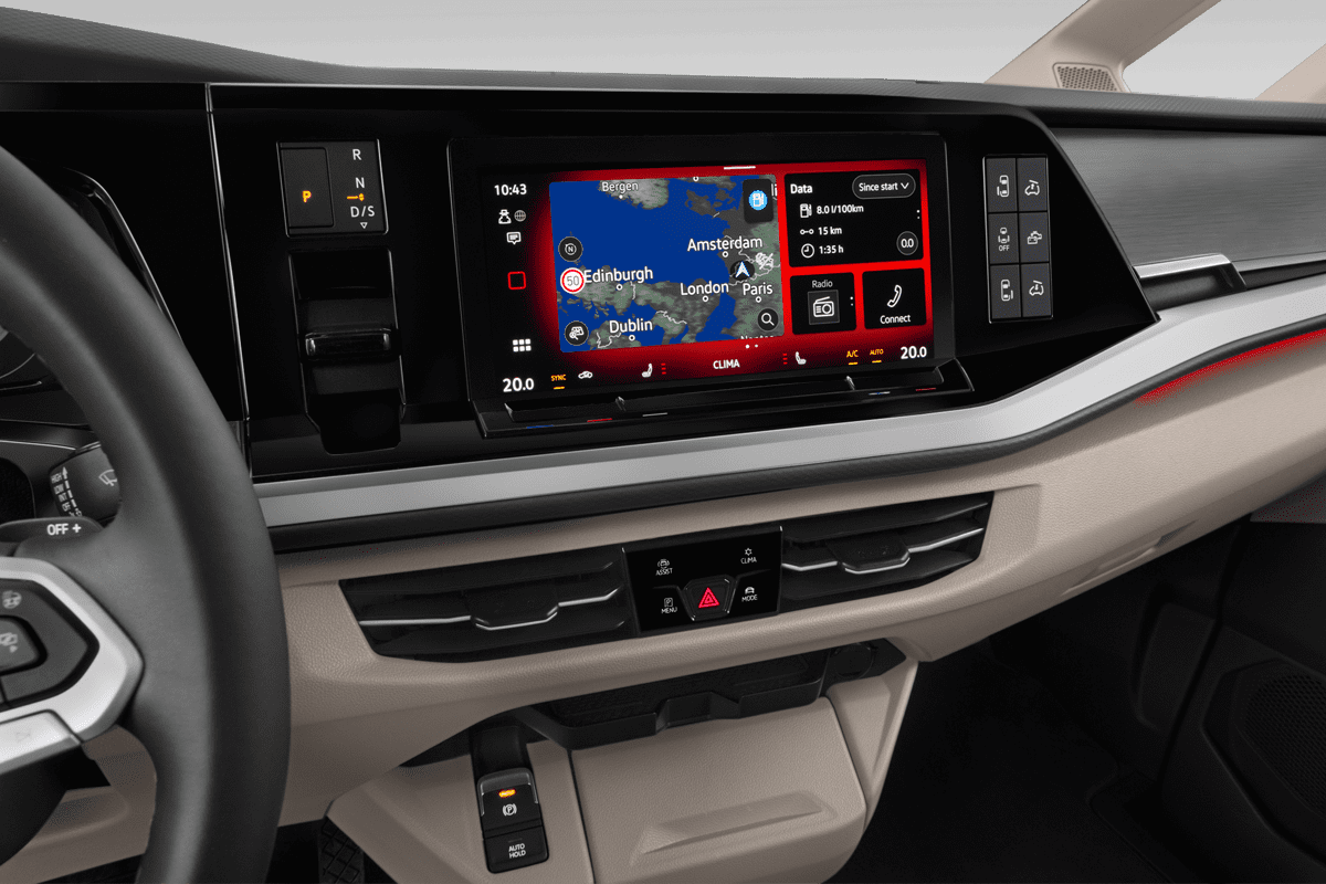 Mittelkonsole eines VW California 