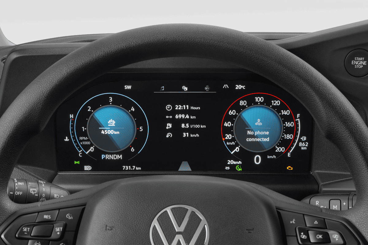 Kombiinstrument eines VW Caravelle 