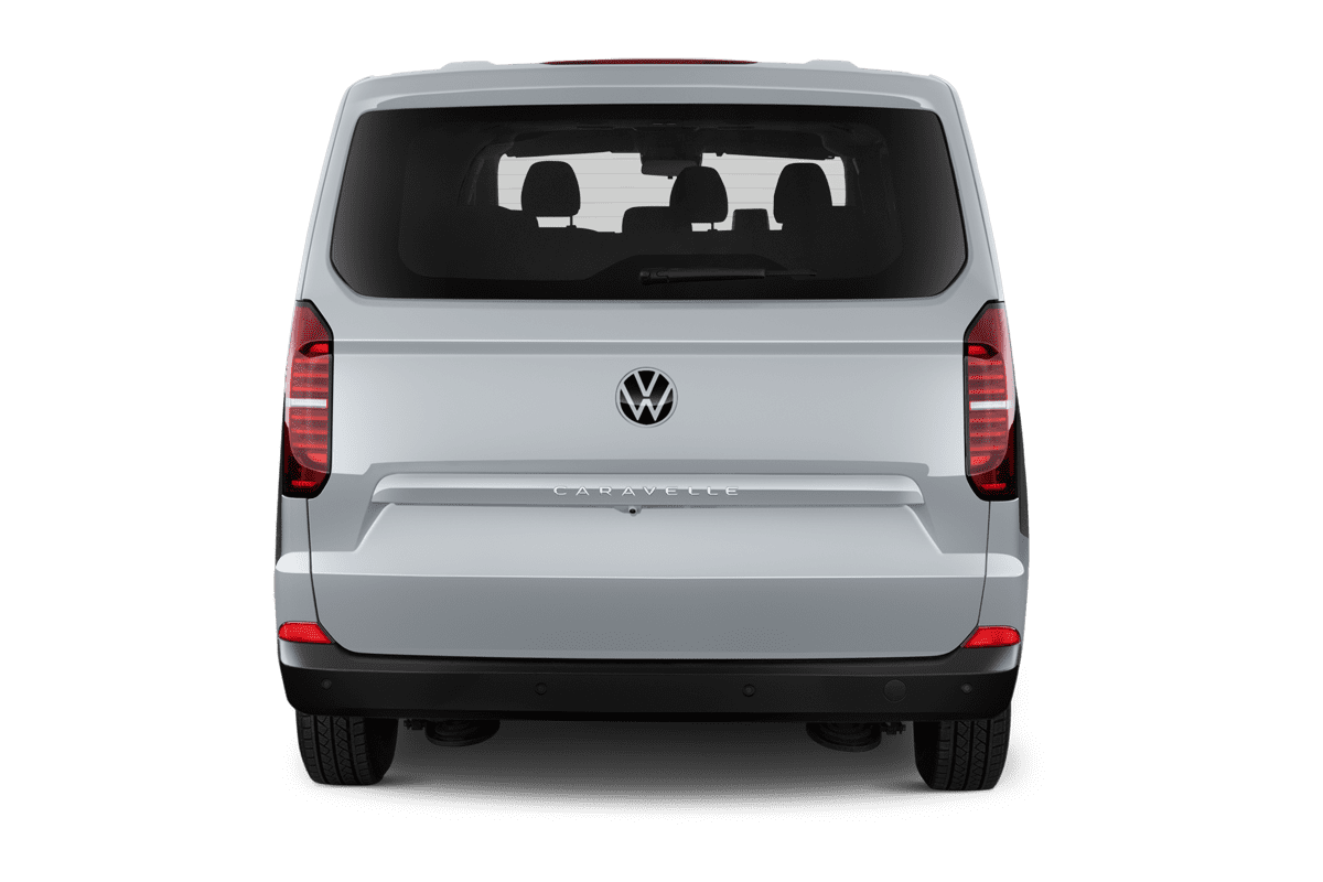 Heckansicht eines VW Caravelle 