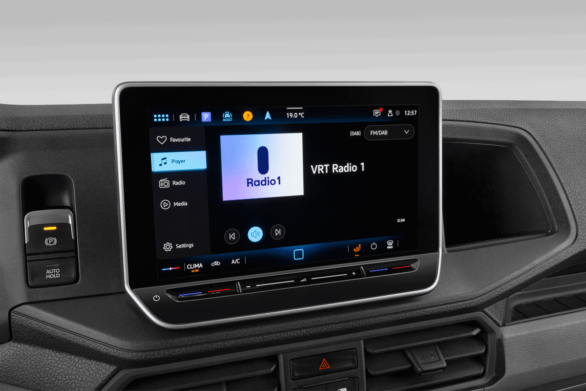 Audiosystem eines VW Crafter Kastenwagen