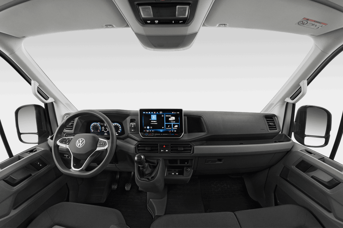 Armaturenbrett eines VW Crafter Kastenwagen