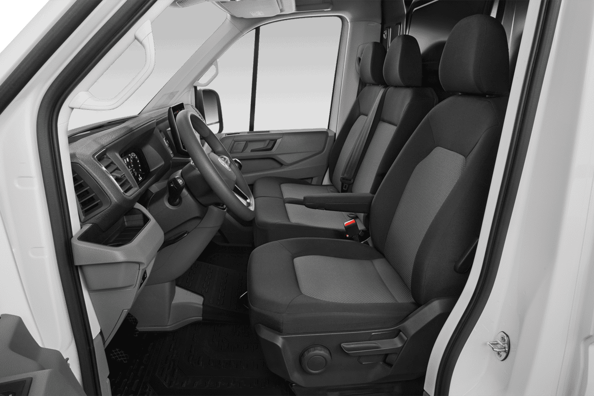 Vordersitze eines VW Crafter Kastenwagen
