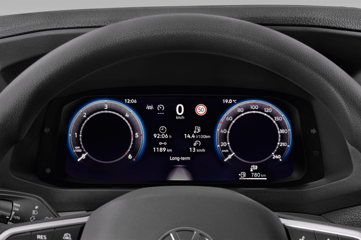 Kombiinstrument eines VW Crafter Kastenwagen