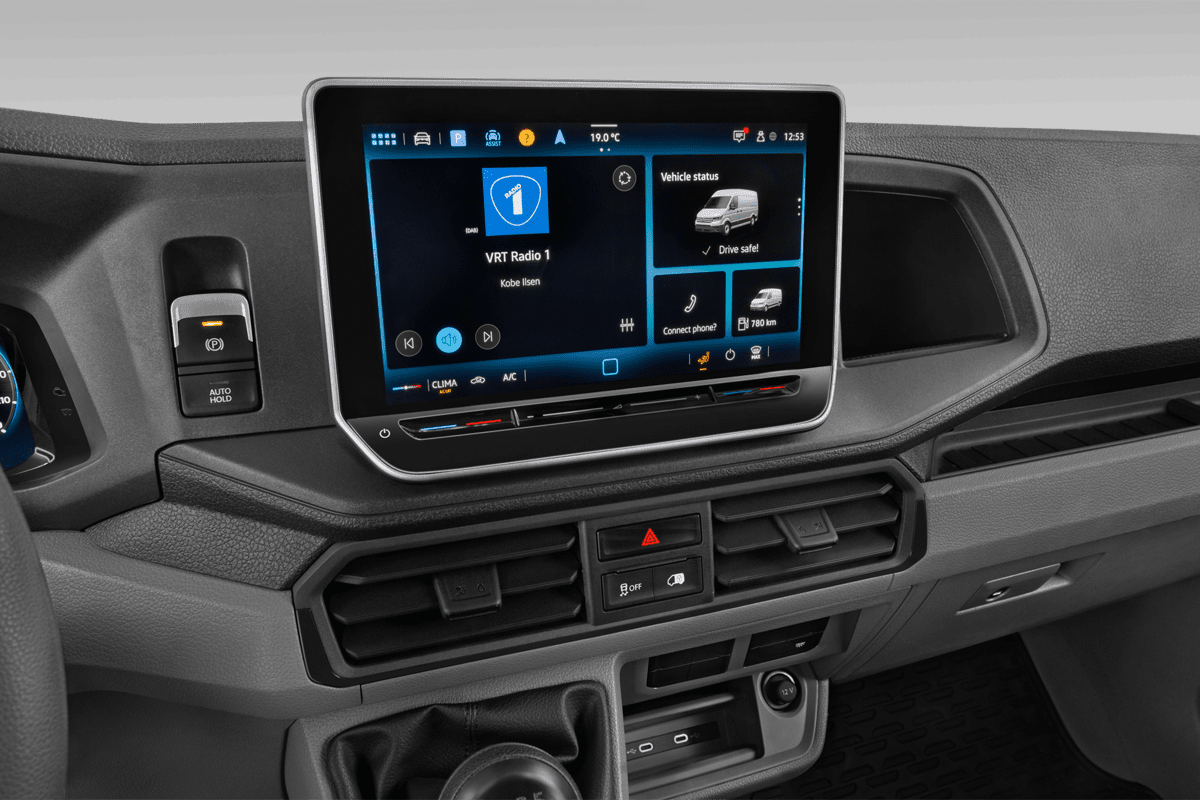 Mittelkonsole eines VW Crafter Kastenwagen