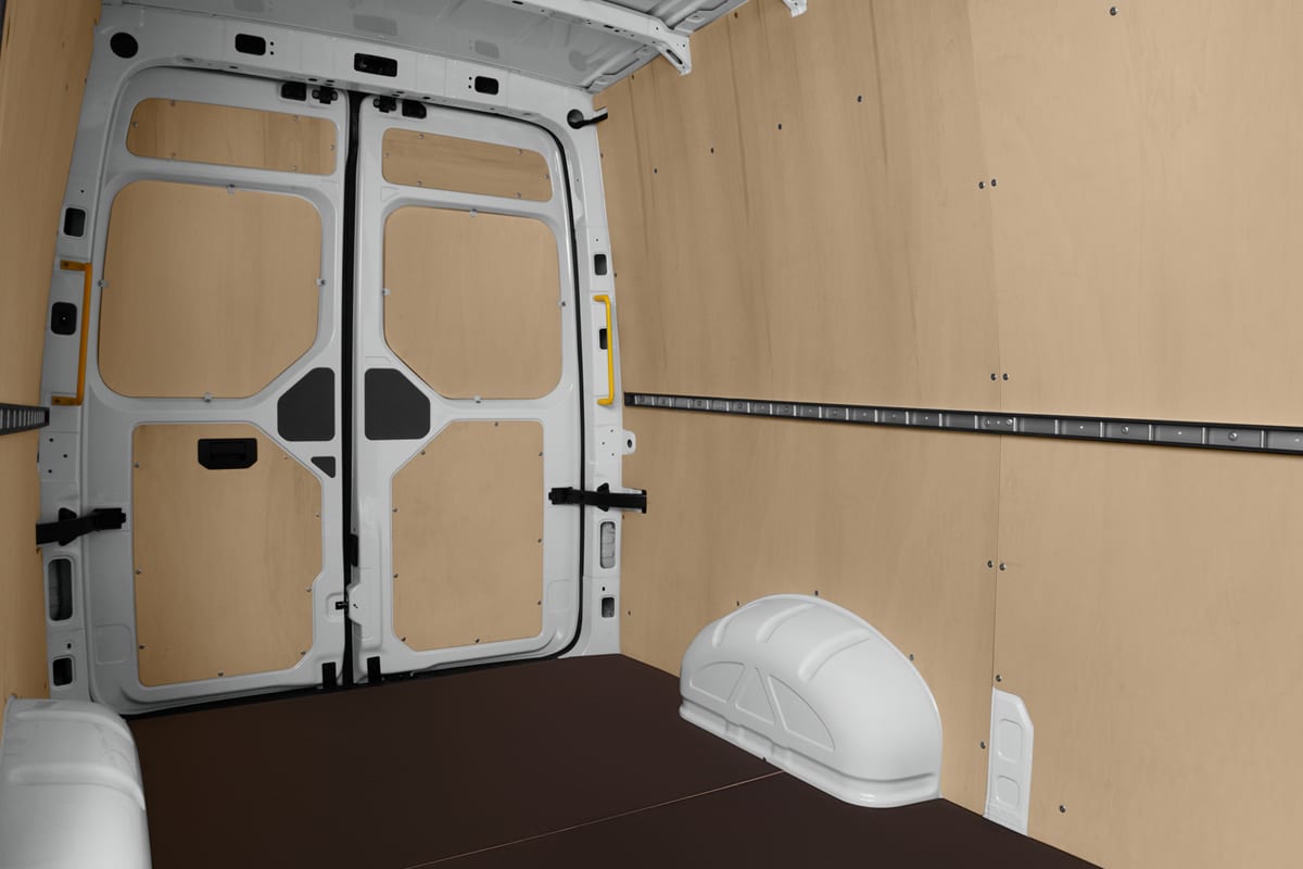 Rücksitzbank eines VW Crafter Kastenwagen