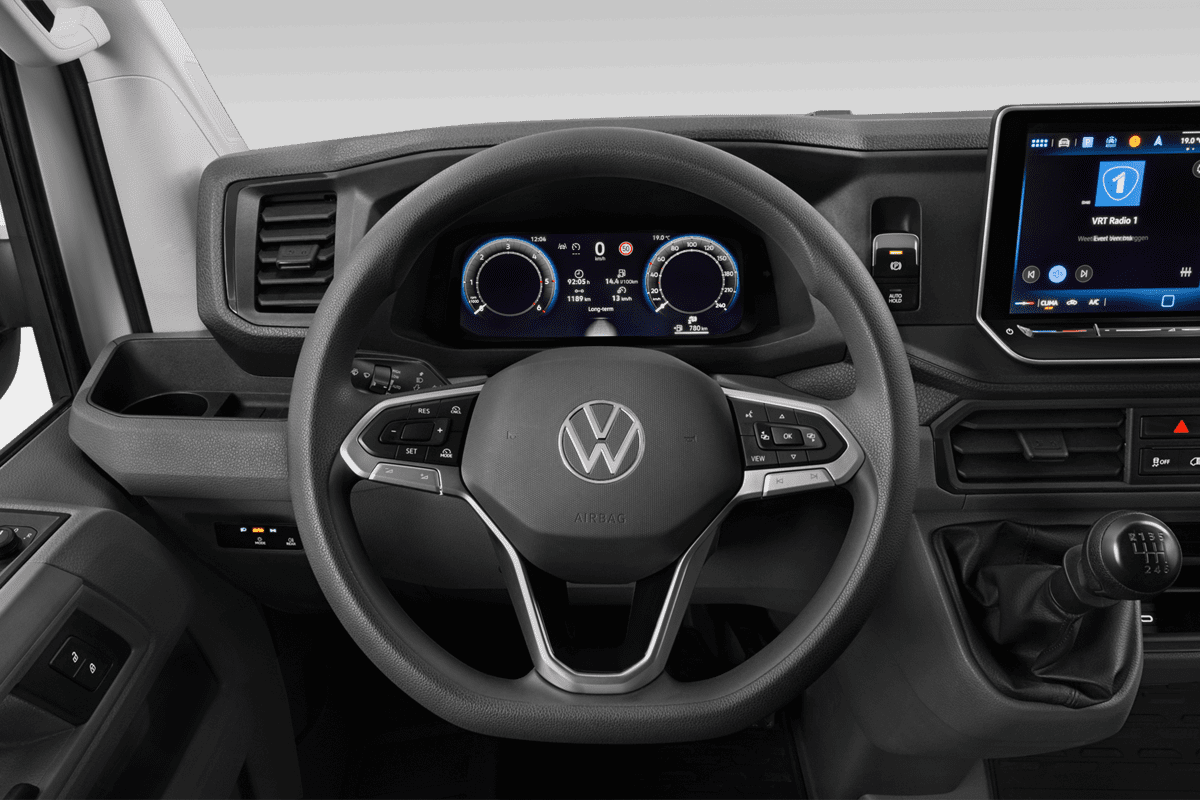 Lenkrad eines VW Crafter Kastenwagen