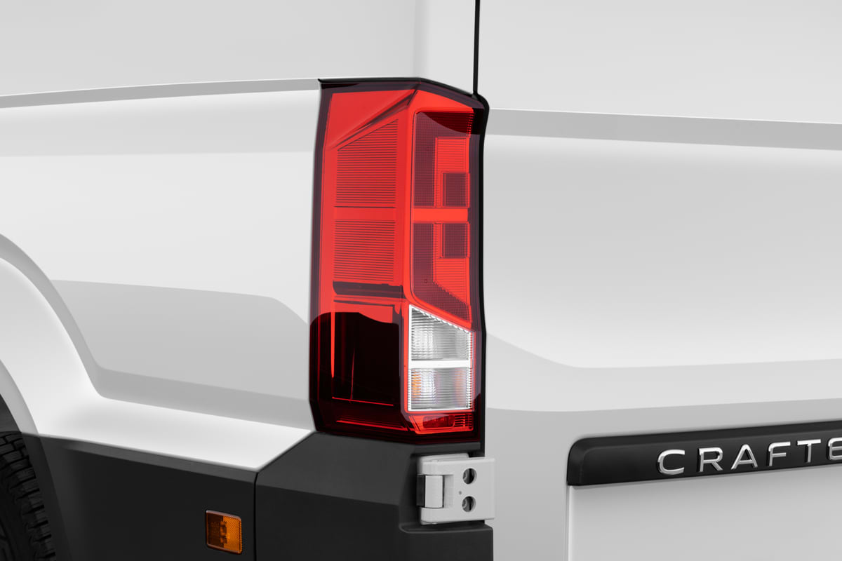 Heckleuchten eines VW Crafter Kastenwagen