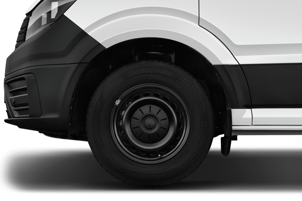 Radkappe oder Felge eines VW Crafter Kastenwagen