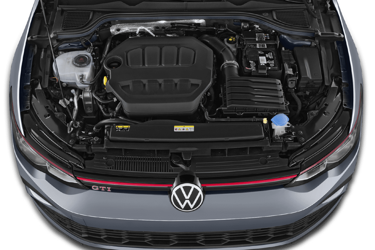 Motorraum eines VW Golf 8 GTI