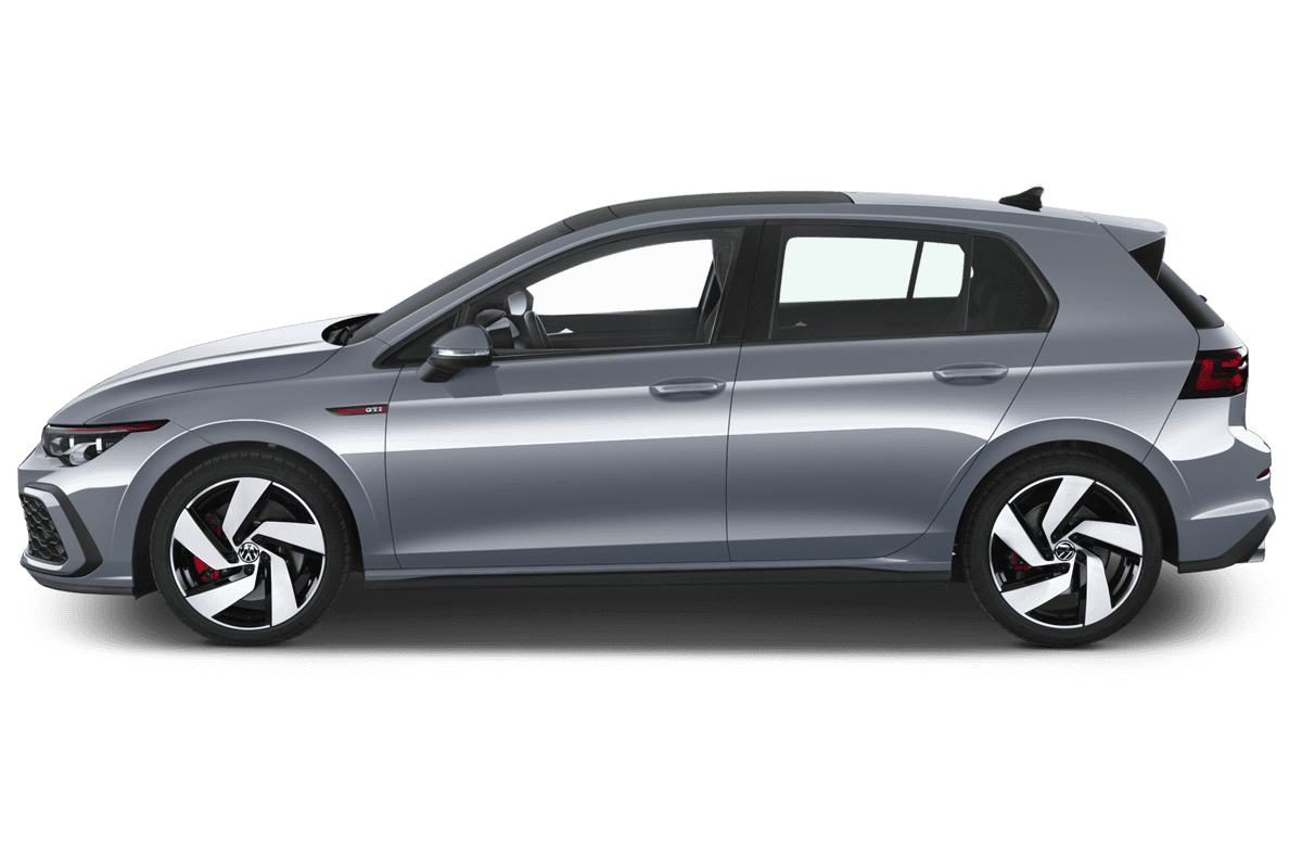 Seitenansicht eines VW Golf 8 GTI