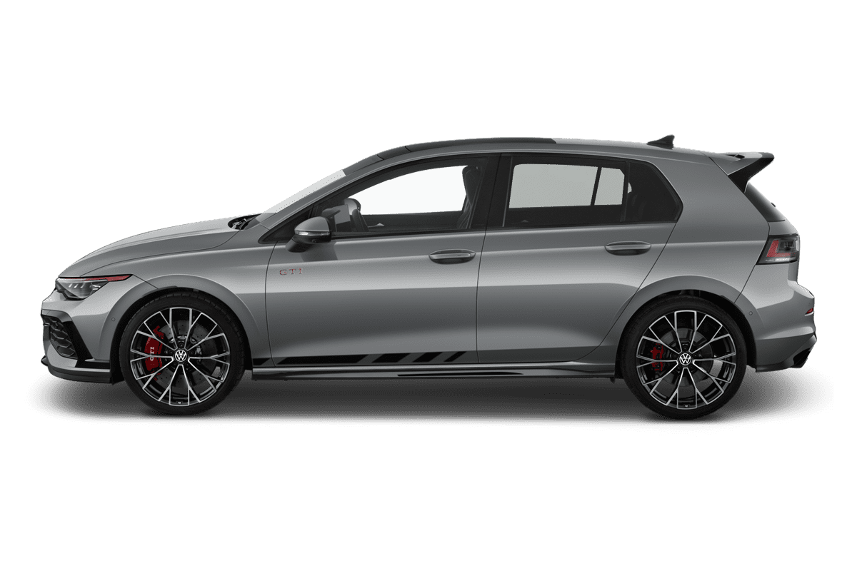 Seitenansicht eines VW Golf 8 GTI Clubsport