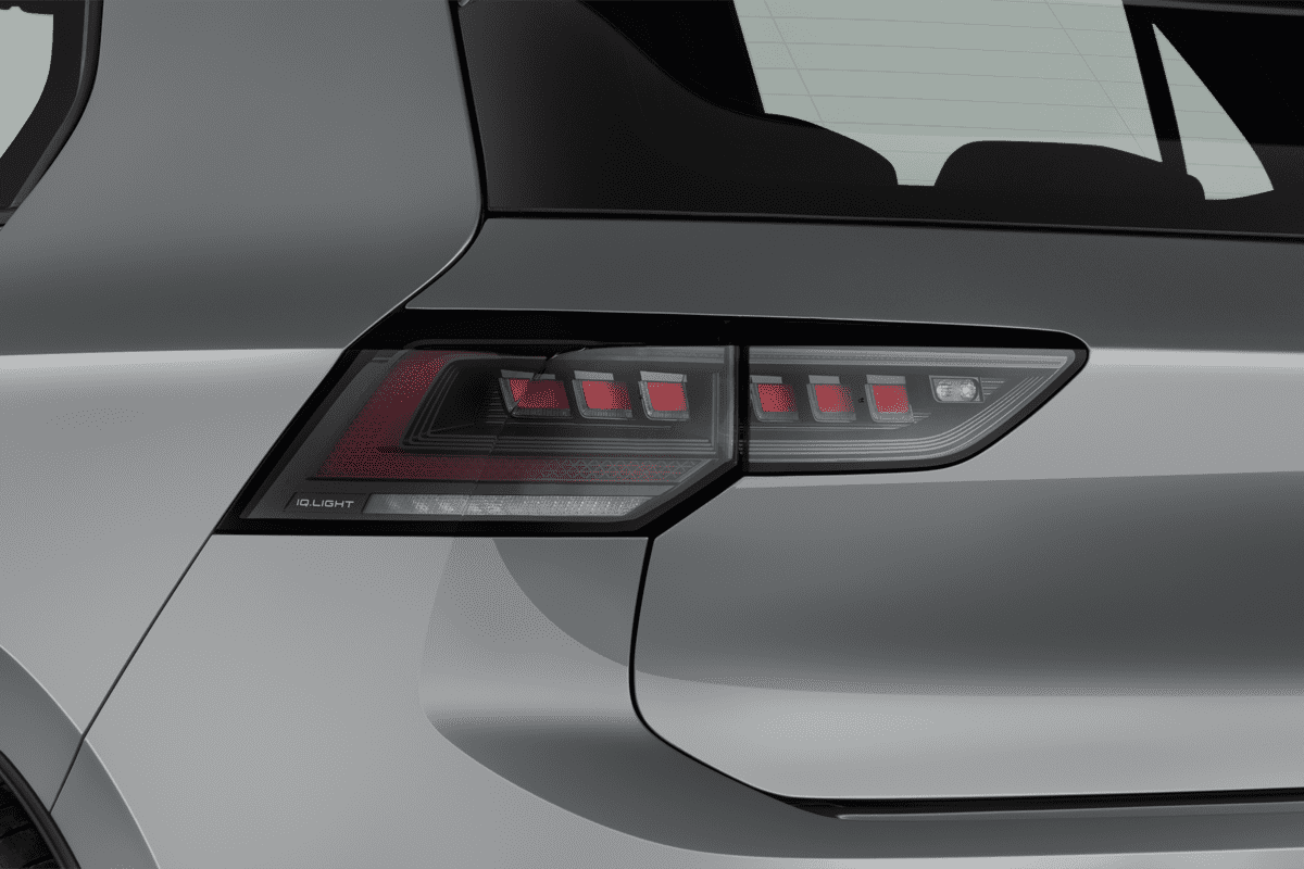 Heckleuchten eines VW Golf 8 GTI Clubsport