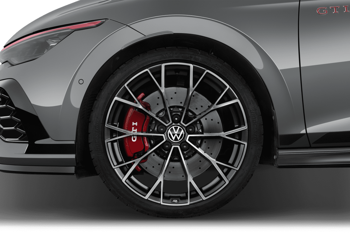 Radkappe oder Felge eines VW Golf 8 GTI Clubsport