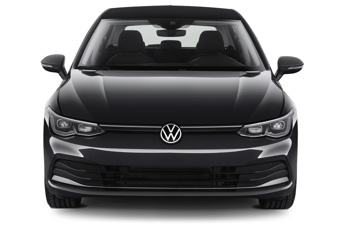 Frontansicht eines VW Golf 8 Edition 50 , freigestellt