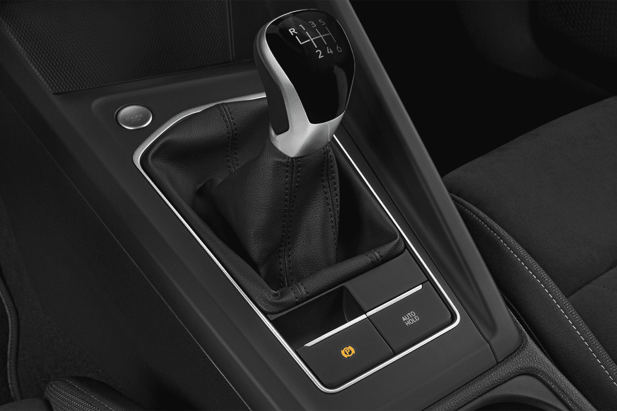 Schaltknüppel eines VW Golf 8 Edition 50 