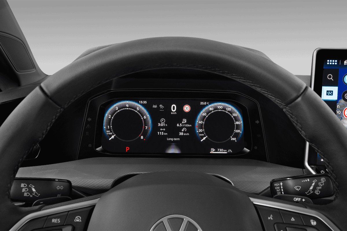 Kombiinstrument eines VW Golf 8