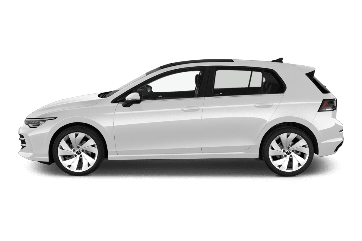 Seitenansicht eines VW Golf 8