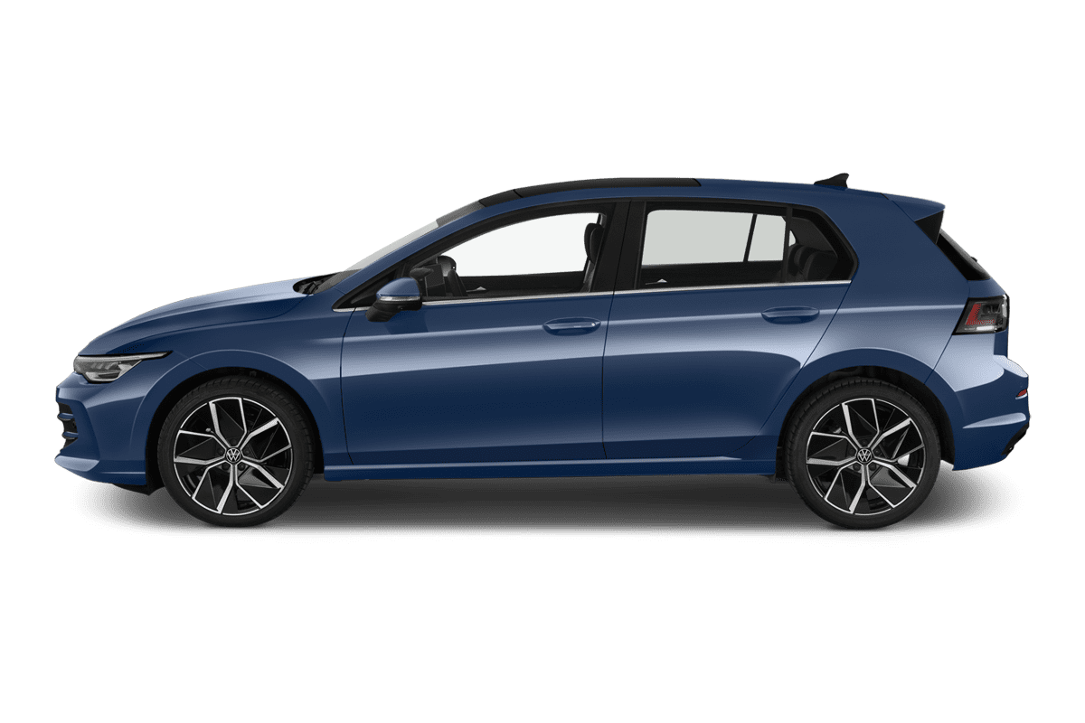 Seitenansicht eines VW Golf 8