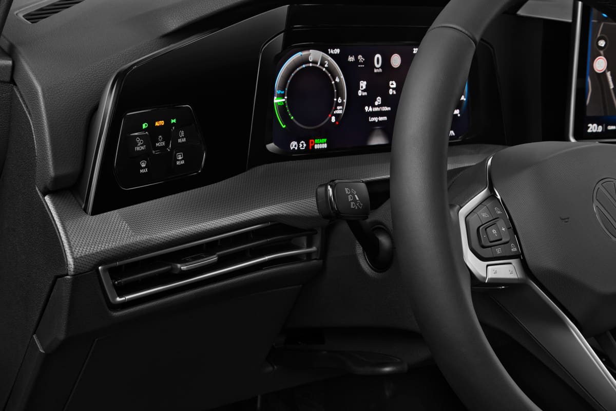 Lüftung eines VW Golf 8 Plug-in-Hybrid