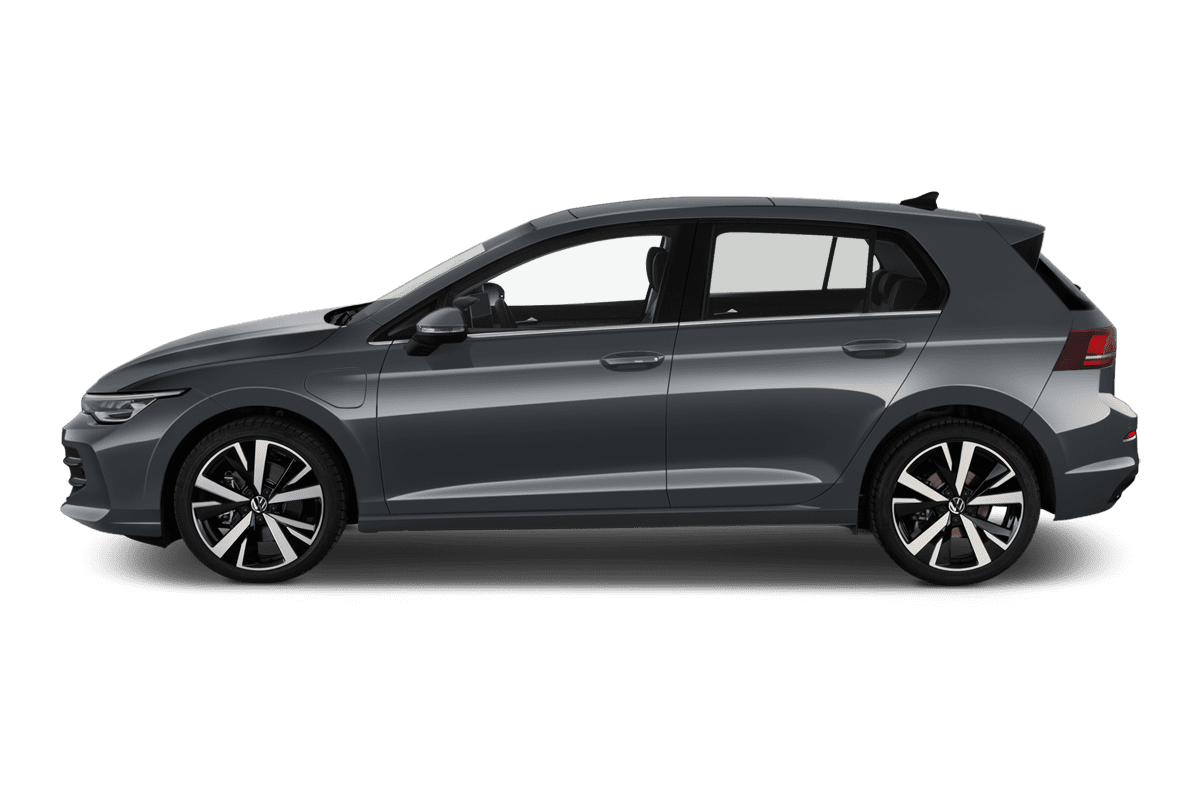 Seitenansicht eines VW Golf 8 Plug-in-Hybrid