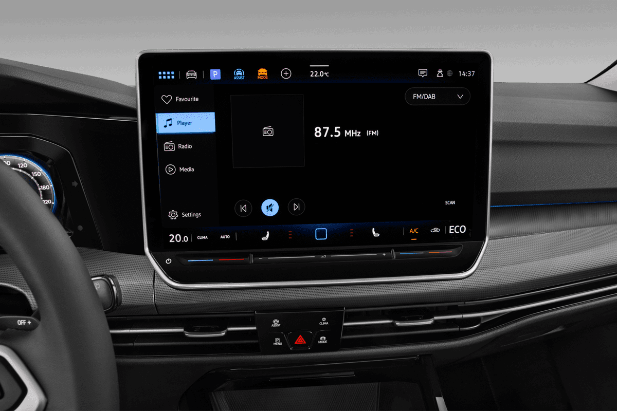 Audiosystem eines VW Golf 8 Plug-in-Hybrid