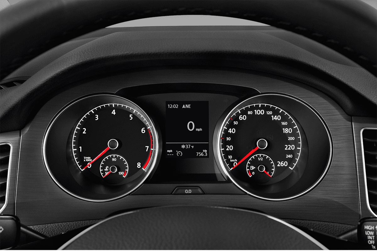 Kombiinstrument eines VW Golf Sportsvan