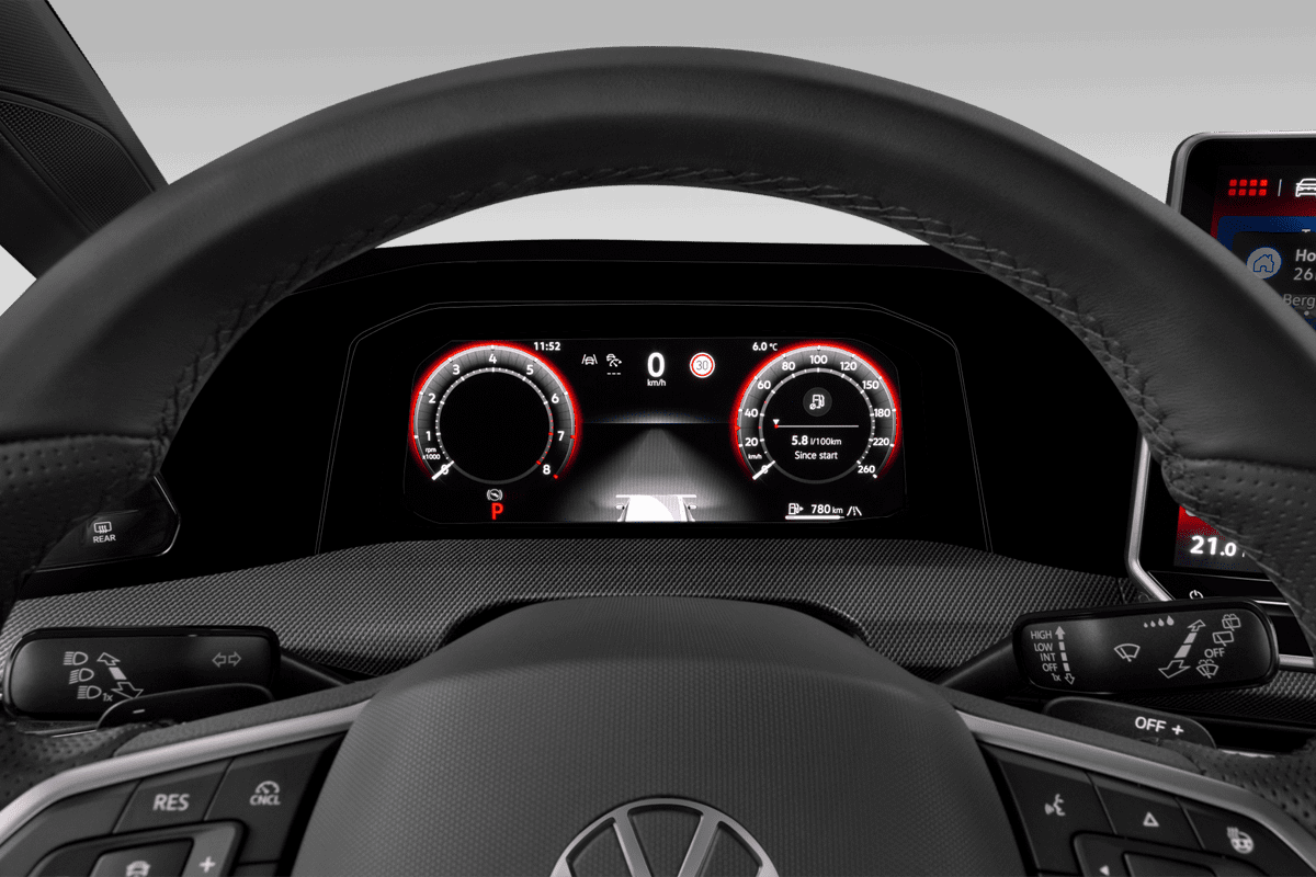 Kombiinstrument eines VW Golf 8 Variant