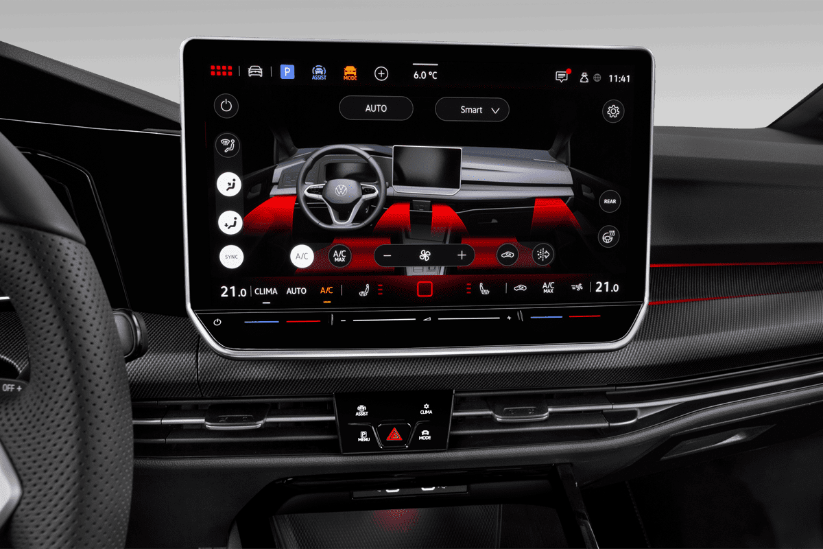 Klimasteuerung eines VW Golf 8 Variant