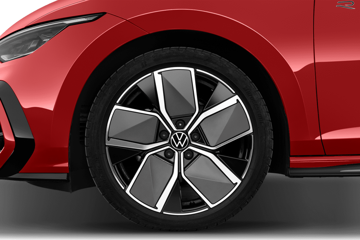 Radkappe oder Felge eines VW Golf 8 Variant