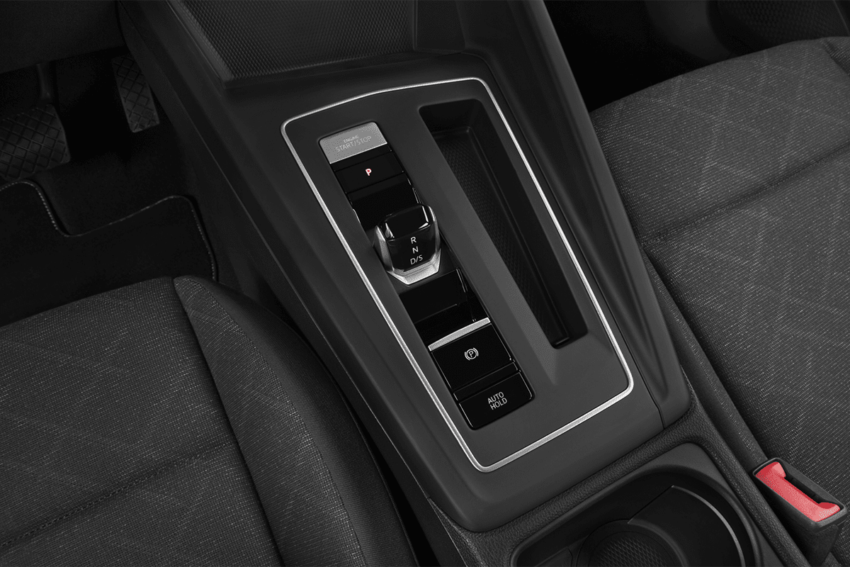 Schaltknüppel eines VW Golf 8 Variant GOAL