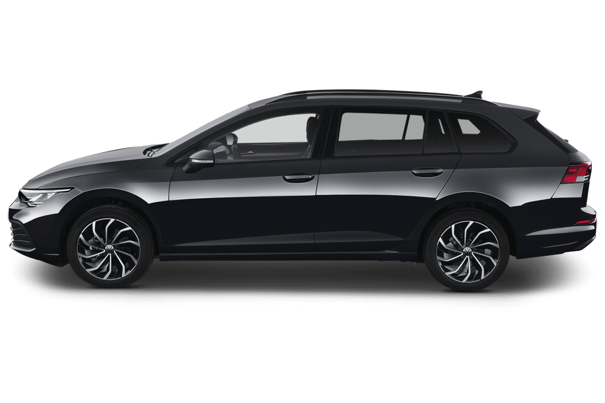 Seitenansicht eines VW Golf 8 Variant GOAL