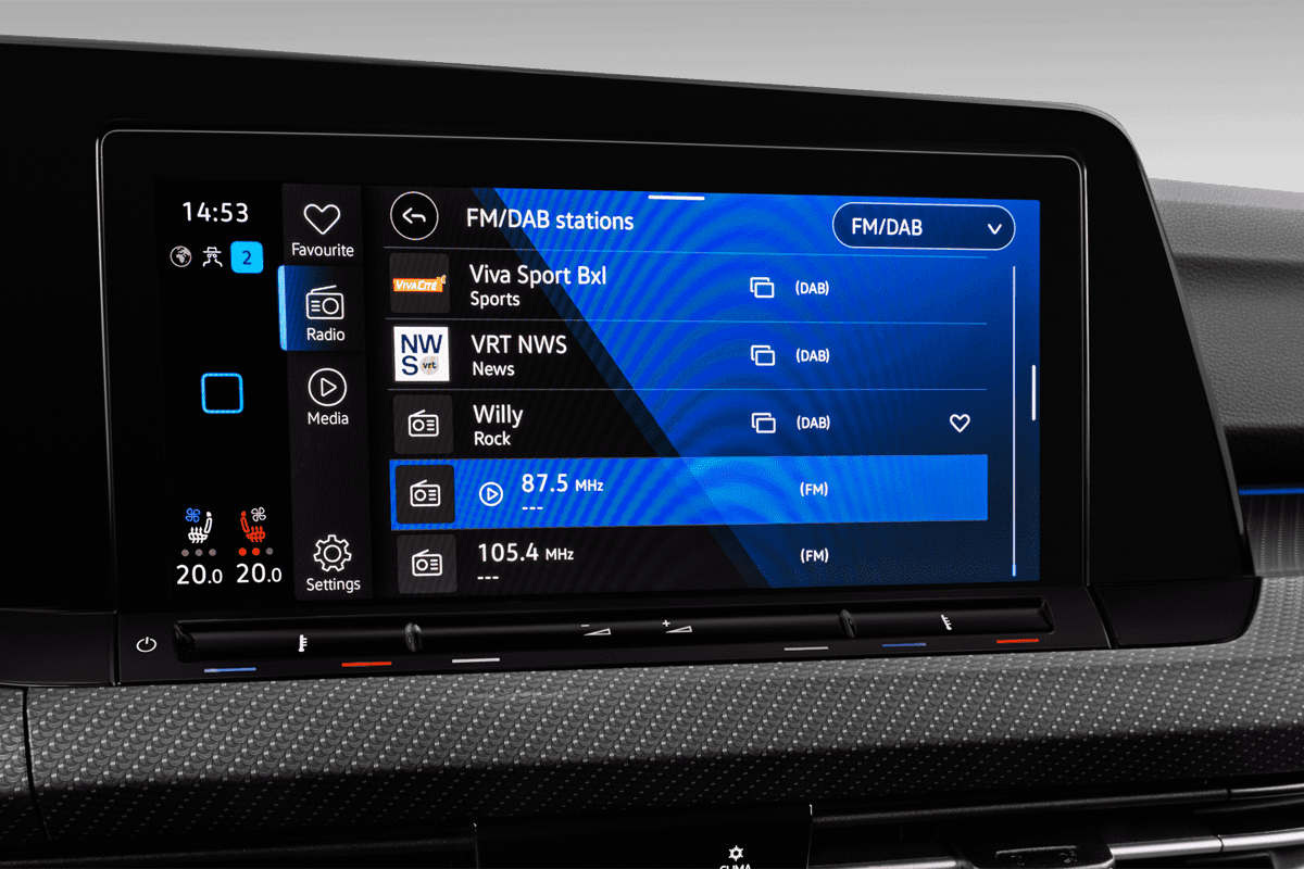 Audiosystem eines VW Golf 8 Variant R