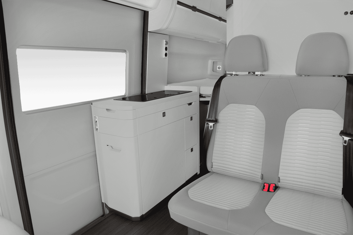 Rücksitzbank eines VW Grand California 