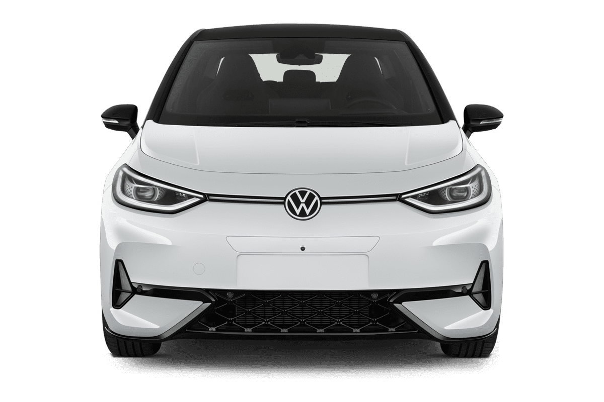Frontansicht eines VW ID.3 , freigestellt
