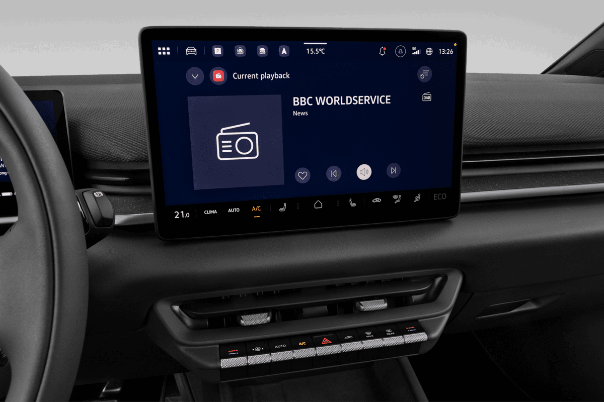 Audiosystem eines VW ID.3 Neo (KI-generiert)