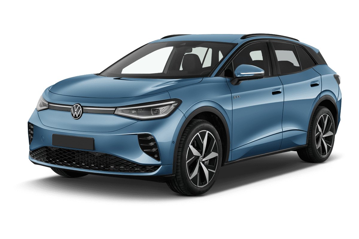 Schräge Frontansicht eines Volkswagen ID.4, freigestellt