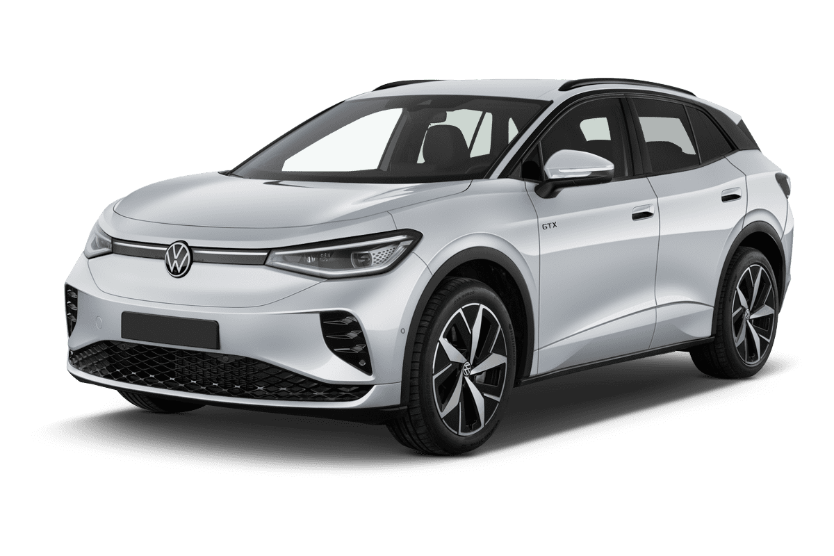 Schräge Frontansicht eines Volkswagen ID.4, freigestellt