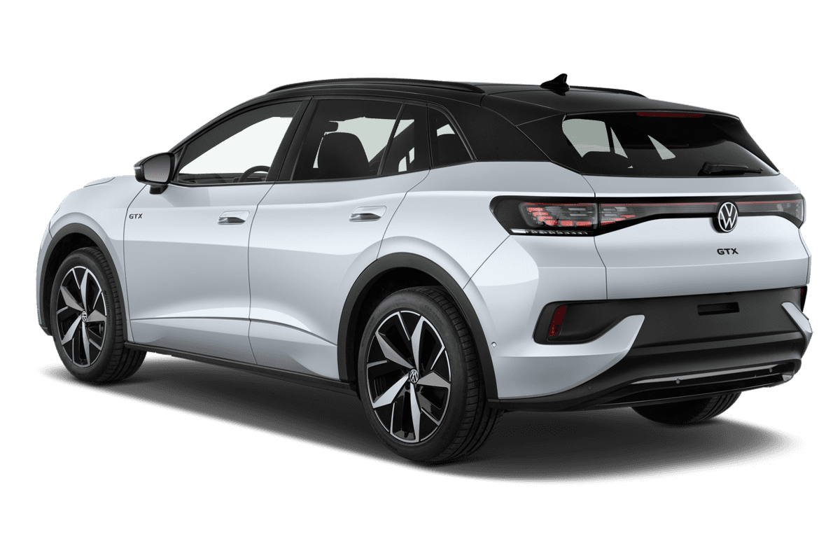 Schräge Heckansicht eines VW ID.4, freigestellt