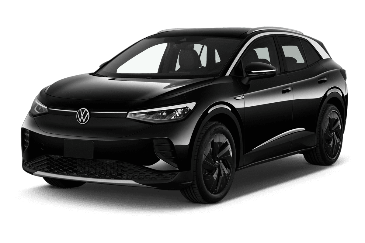 Schräge Frontansicht eines VW ID.4 GOAL , freigestellt