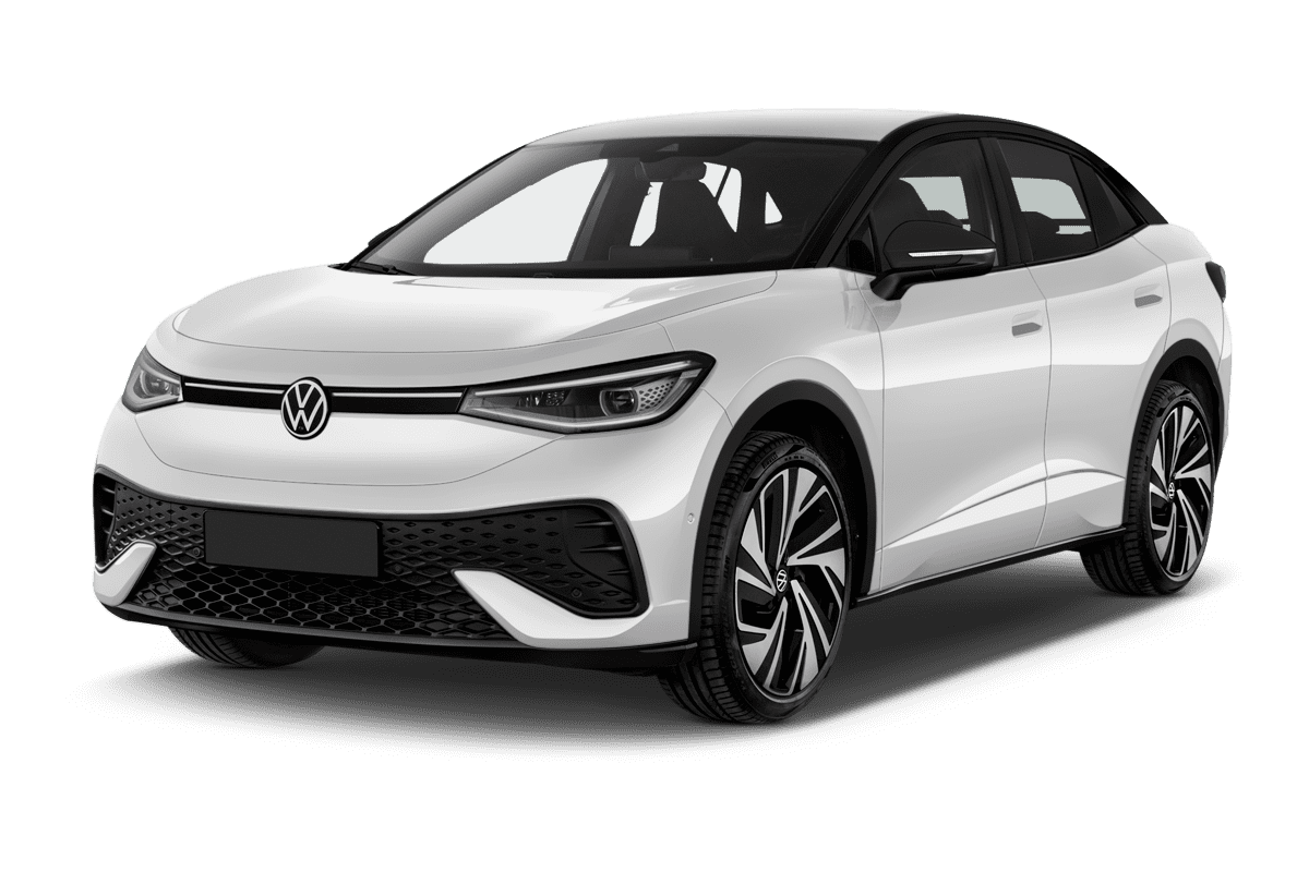 Schräge Frontansicht eines Volkswagen ID.5, freigestellt