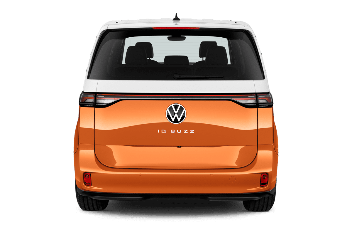 Heckansicht eines VW ID. Buzz GTX