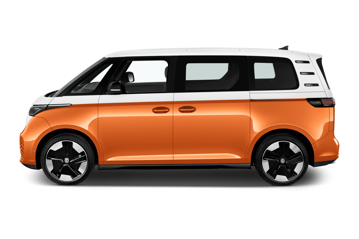 Seitenansicht eines VW ID. Buzz GTX