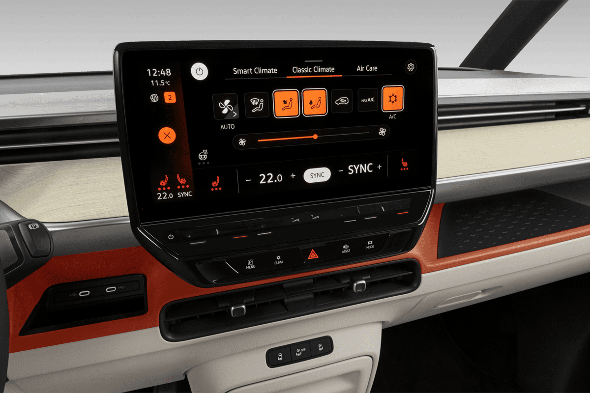 Klimasteuerung eines VW ID. Buzz GTX