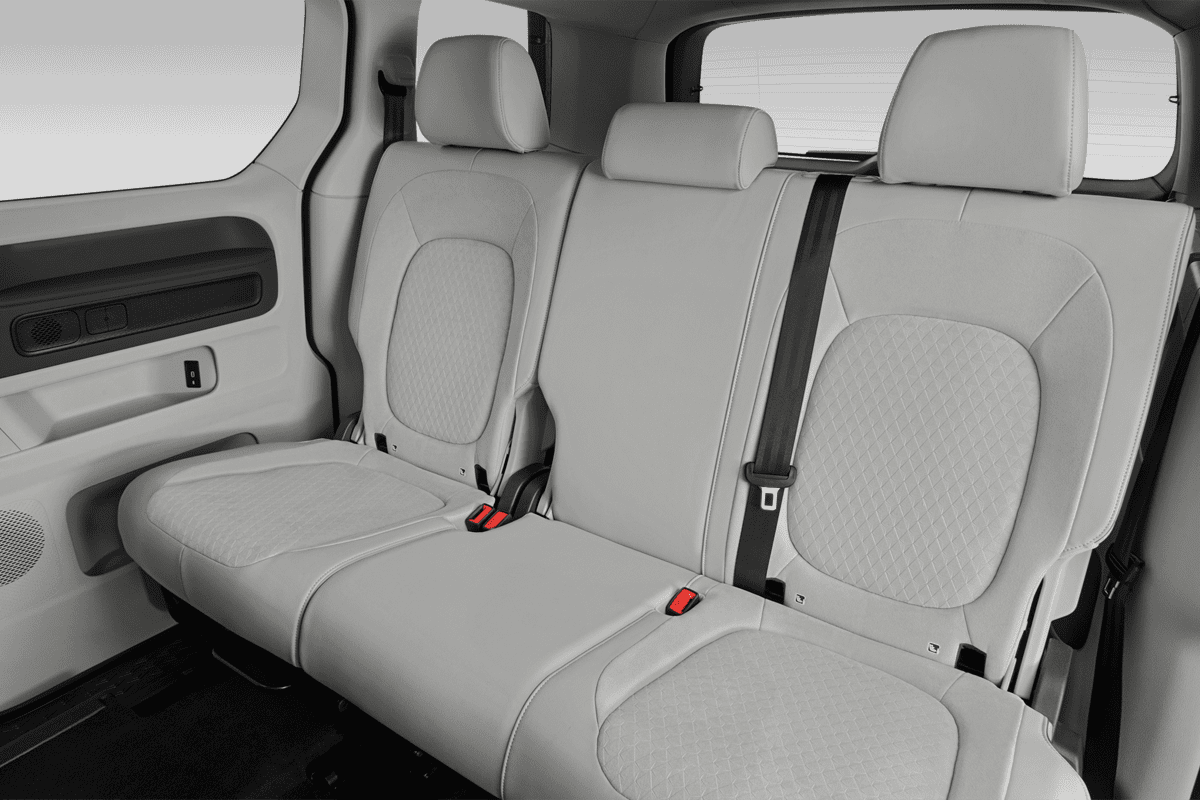 Rücksitzbank eines VW ID. Buzz