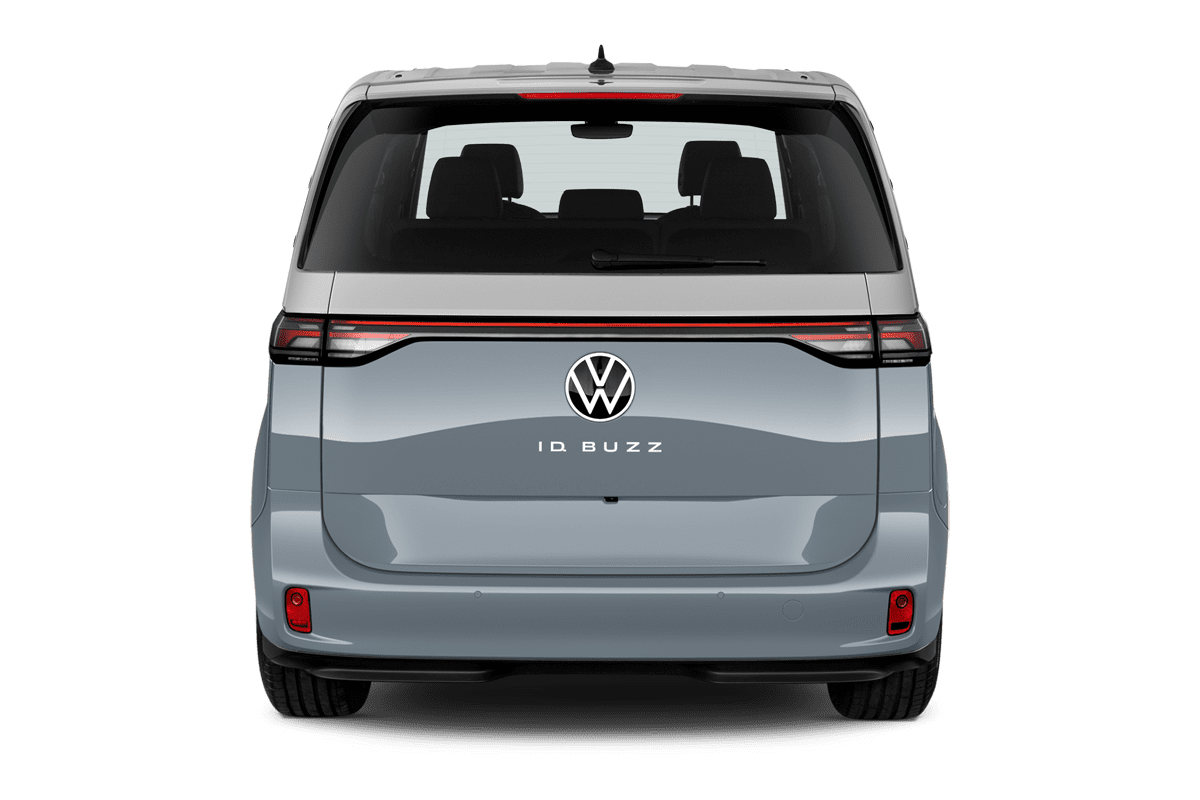 Heckansicht eines VW ID. Buzz