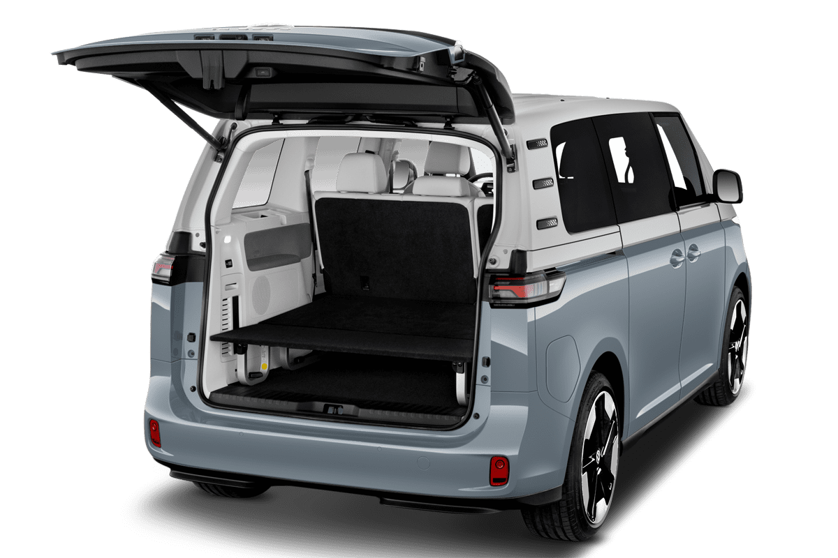 Kofferraum eines VW ID. Buzz