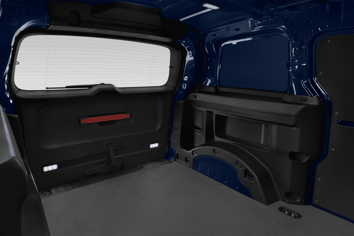 Rücksitzbank eines VW ID. Buzz Cargo