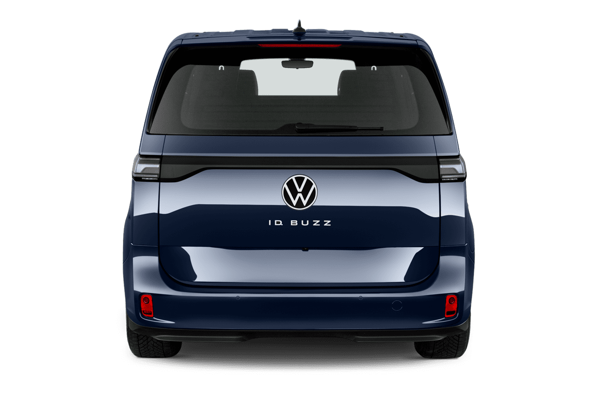 Heckansicht eines VW ID. Buzz Cargo