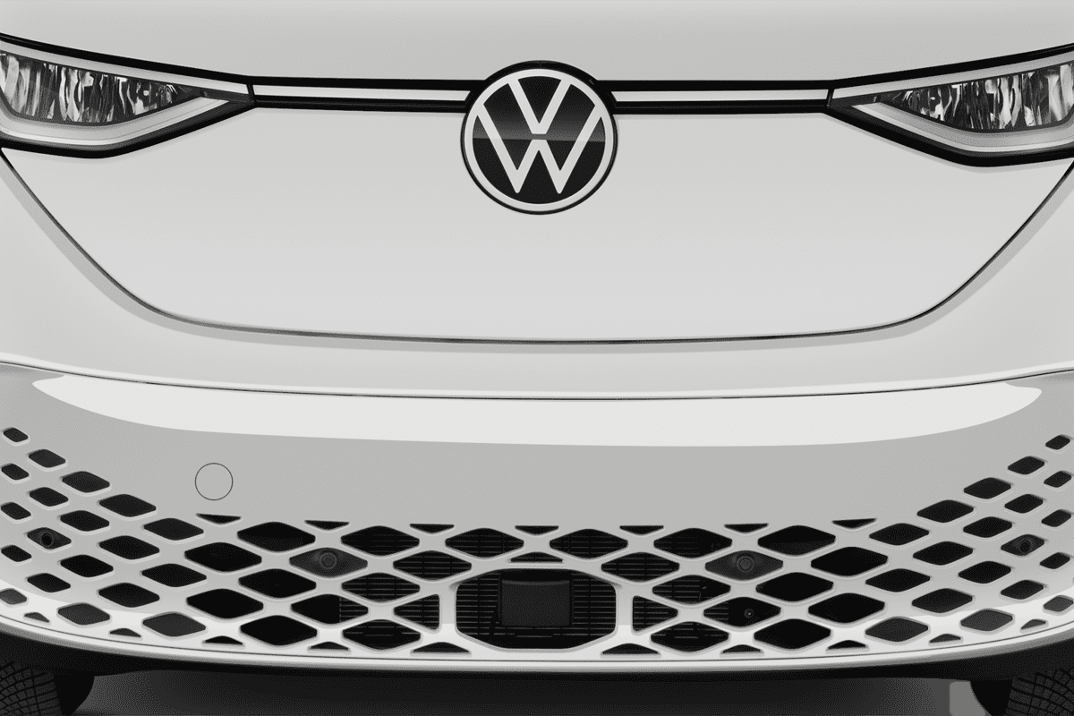 Kühlergrill eines VW ID. Buzz Cargo